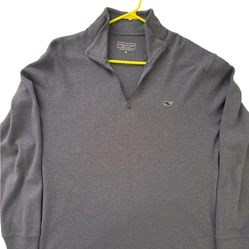 Men’s Blue Quarter-Zip Pullover By Vineyard Vines Size XL